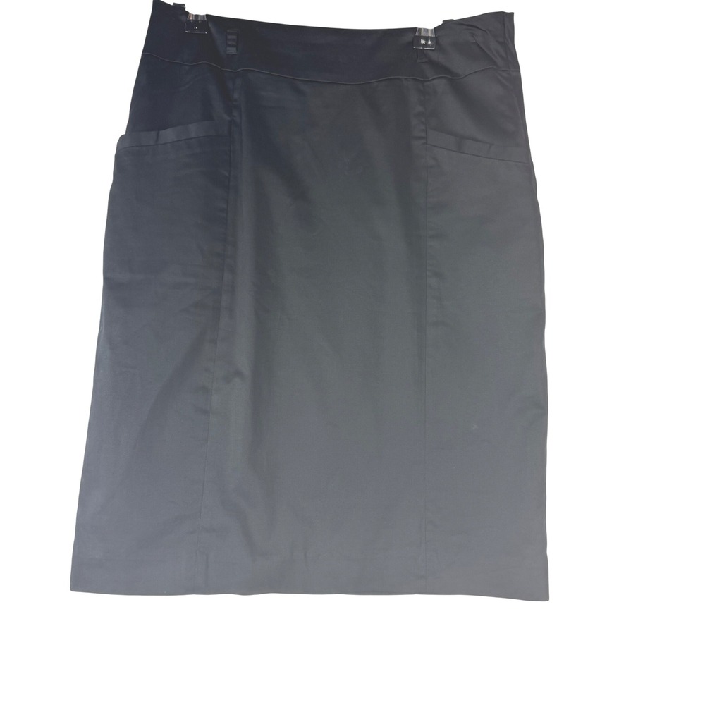 H&M Women‎ Pencil Skirt Black 8/Medium Knee Length Office Workwear Pockets Zip